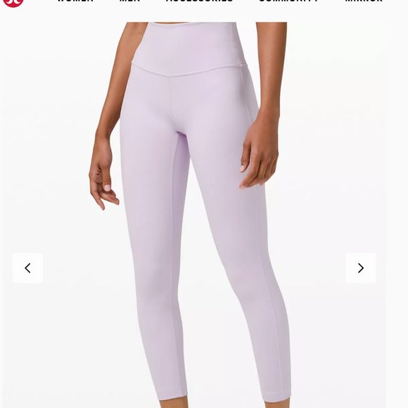 NWT LULULEMON LAVENDER WUNDER UNDER LEGGINGS 25" 4 - Picture 9 of 10
